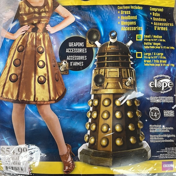 Doctor Who Dalek Costume! New! - Picture 6 of 9